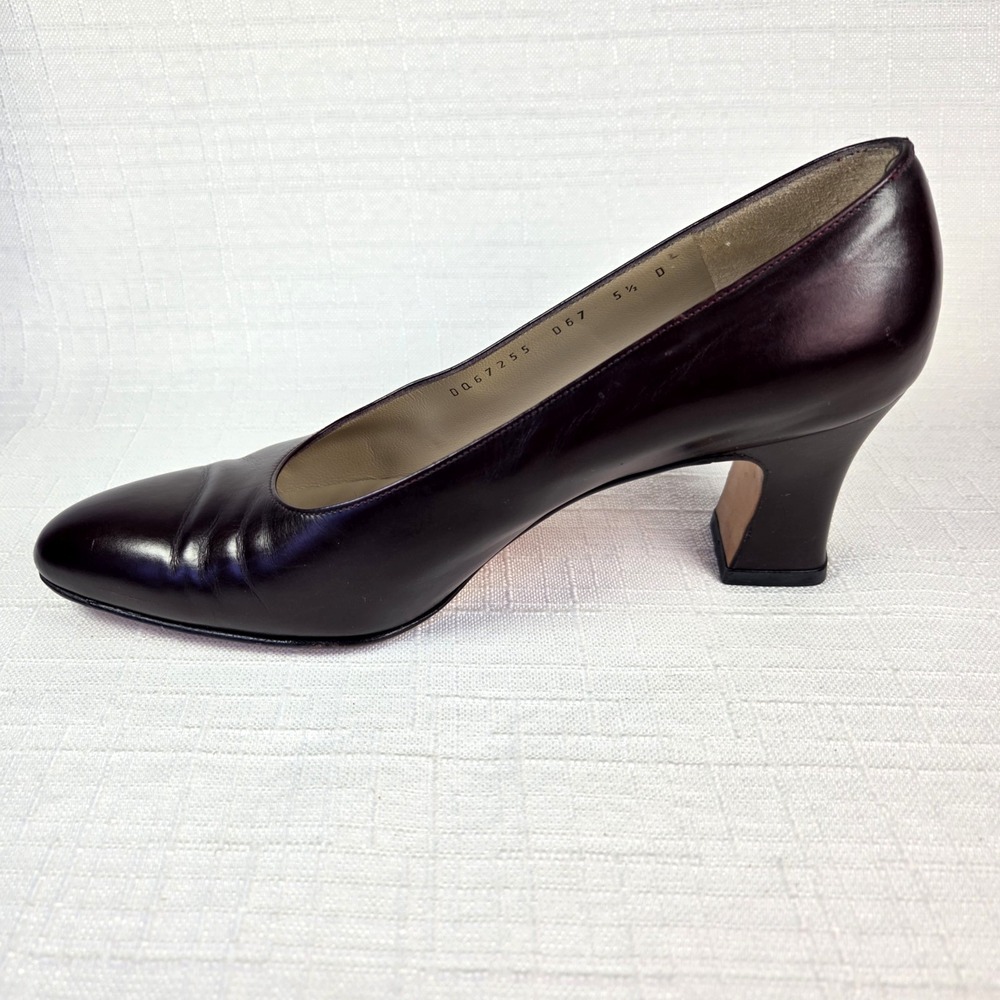 Salvatore Ferragamo Burgundy Pumps Women's 5.5 Classic‎ Elegant Business Career - Picture 7 of 11
